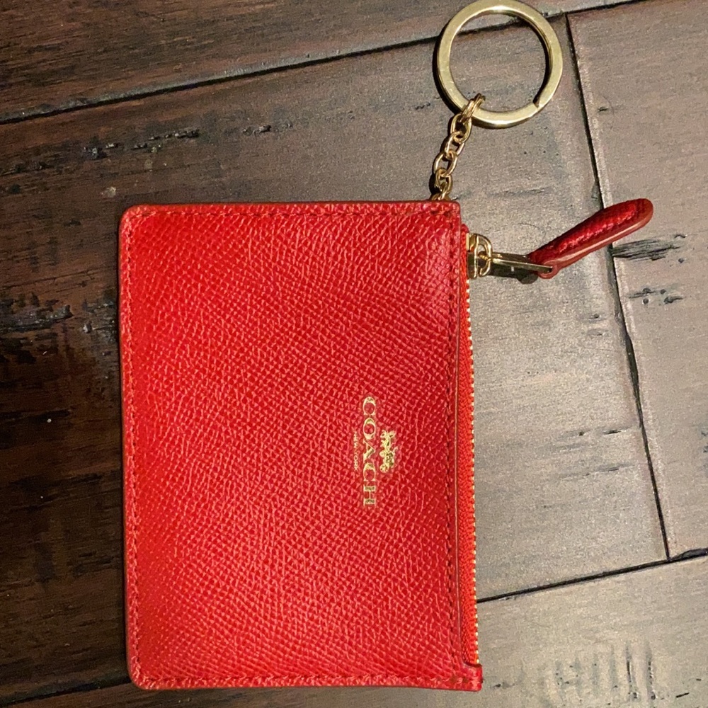 Coach key chain wallet